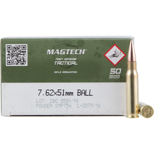 Magtech 7.62x51mm Ammo 147gr FMJ Ammunition - 400 Rounds