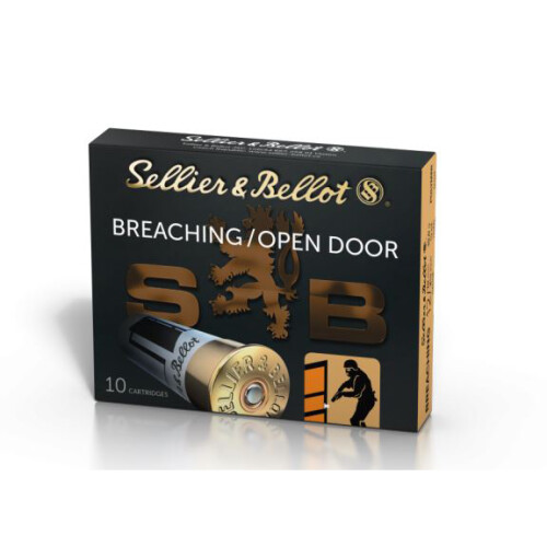 Sellier & Bellot Breaching 12 Gauge Ammo 2-3/4" 1/2 oz Polymer Encapsulated Lead Shot Box of 10