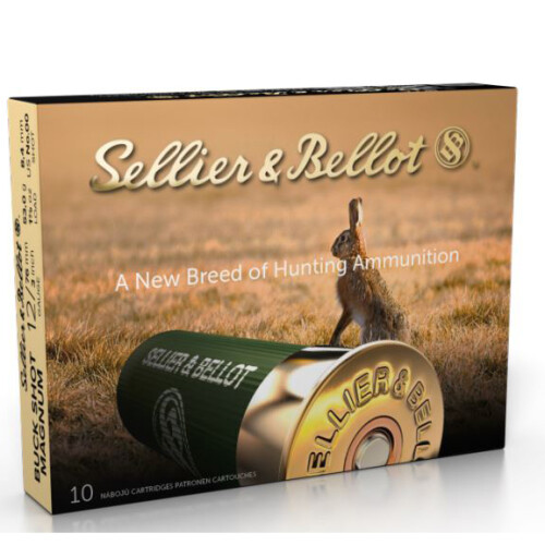 Sellier & Bellot Buckshot 12 Gauge Shotshell 250 Rounds 3" #00 Buck 15 Pellets 1 7/8 Ounce