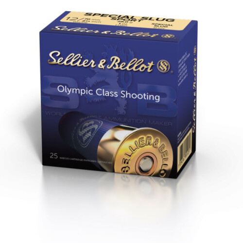 Sellier & Bellot Special Sport 12 Gauge Rifled Slug 2-3/4" 1oz Case of 250 (10 Boxes of 25)