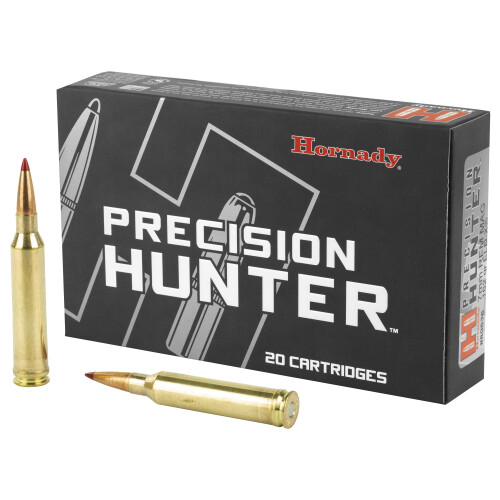 Hornady Precision Hunter 7mm Rem Mag Ammunition 20 Rounds ELD-X 162 Grain