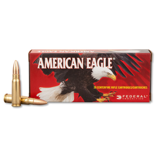 Federal A76239A American Eagle 7.62x39mm 124gr Full Metal Jacket 20 Per Box/25 Case Centerfire, Rifle Ammunition