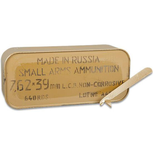 TulAmmo 7.62x39mm Ammuntion 640 Rounds 122 Grain Zinc HP Steel Cased 2330 fps