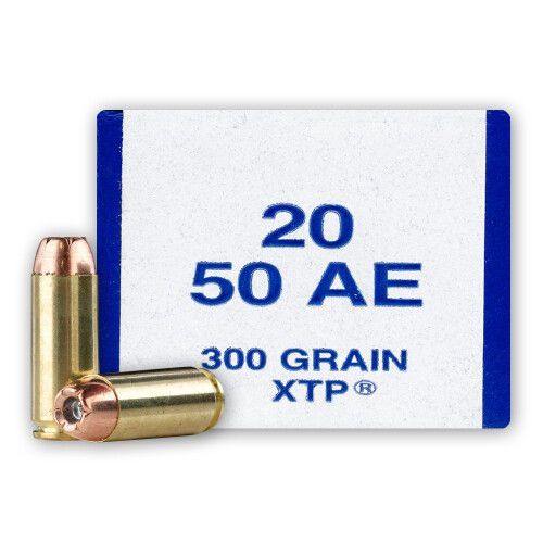 Armscor USA .50 AE Ammunition 20 Rounds Hornady XTP JHP 300 Grains F AC 50AE-1N