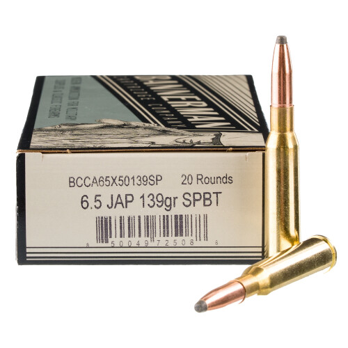 Bannerman 6.5 Japanese Ammunition 20 Rounds SPBT 139 Grains