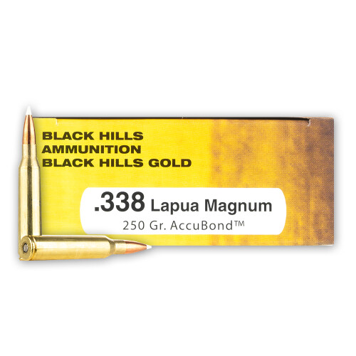 Black Hills Gold .338 Lapua Magnum Ammunition 20 Rounds AccuBond 250 Grain
