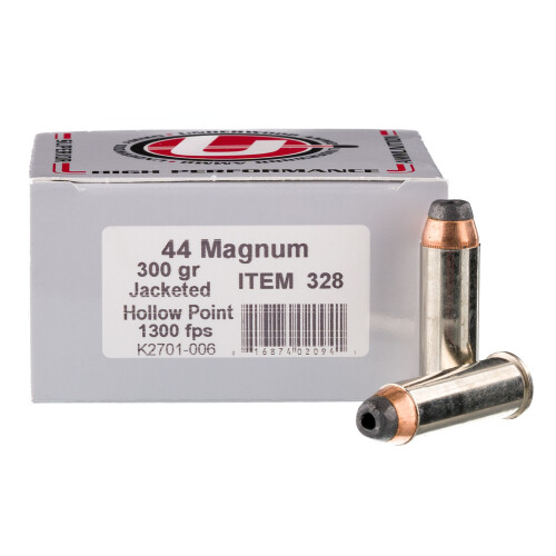 Underwood 44 Remington Magnum Ammo 300 Grain Hornady XTP Jacketed Hollow Point Box of 20