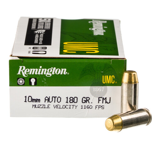Remington UMC 10mm Auto Ammunition 500 Rounds FMJ 180 Grain