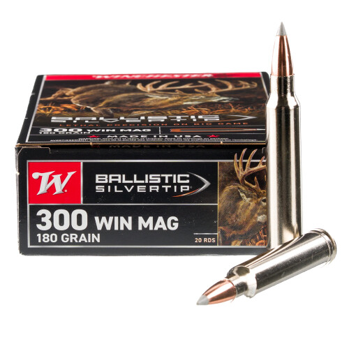 Winchester .300 Winchester Magnum Ammunition 20 Rounds Silvertip PT 180 Grains