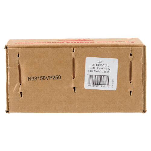 American Quality .38 Special Ammunition 250 Rounds FMJ 158 Grain