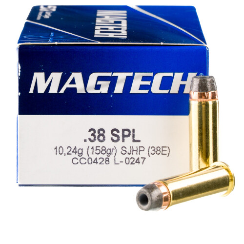 Magtech .38 Special Ammunition 1000 Rounds SJHP 158 Grain