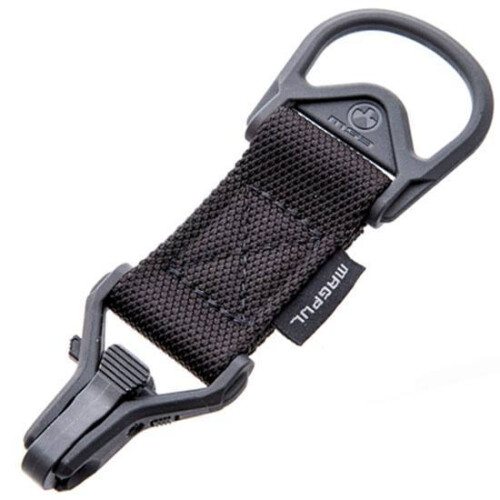 Magpul MAG516GRY MS1/MS3 Sling Adapter made of Steel with Stealth Gray Melonite Finish, Polymer Hardware, Nylon 1.25 in Webbing & Two to One-Point Design for AR-15, M4 & M16