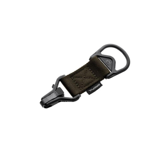Magpul MAG516RGR MS1/MS3 Sling Adapter made of Steel with Ranger Green Melonite Finish, Polymer Hardware, Nylon 1.25 in Webbing & Two to One-Point Design for AR-15, M4 & M16