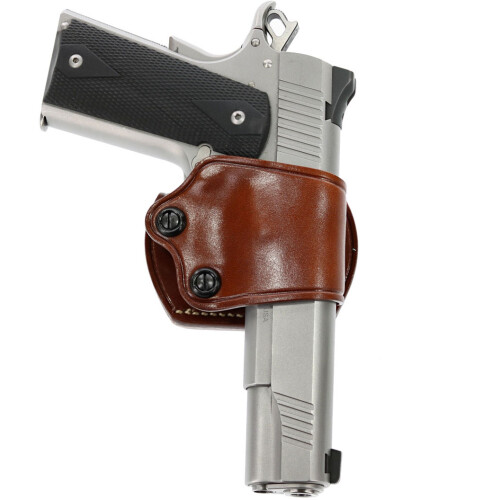 Galco YAQ212 Yaqui OWB Tan Leather Belt Slide Fits 1911 Fits 3-5 in Barrel Right Hand, Holster
