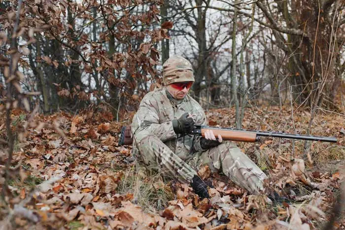 Sitting shooting stance