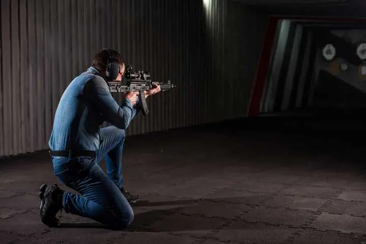 Kneeling shooting position